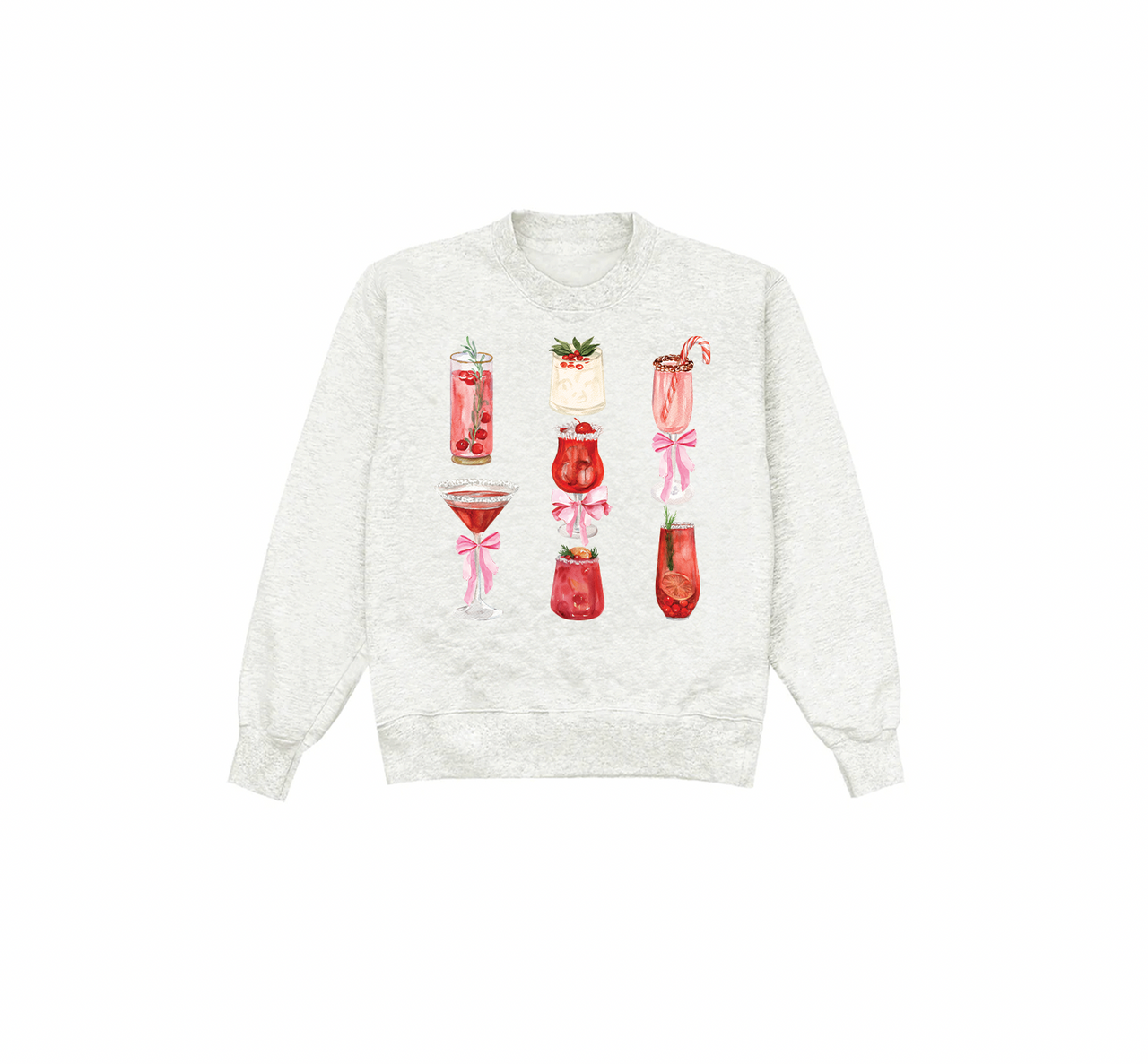 Martinis and Bows Crewneck Sweatshirt