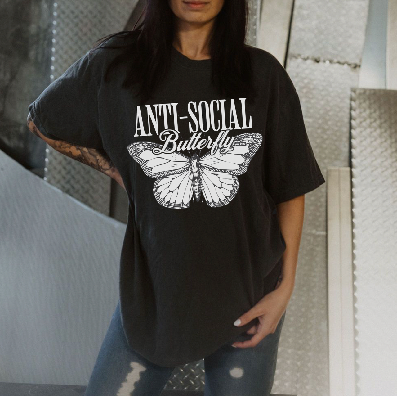 Anti-Social Butterfly Tee