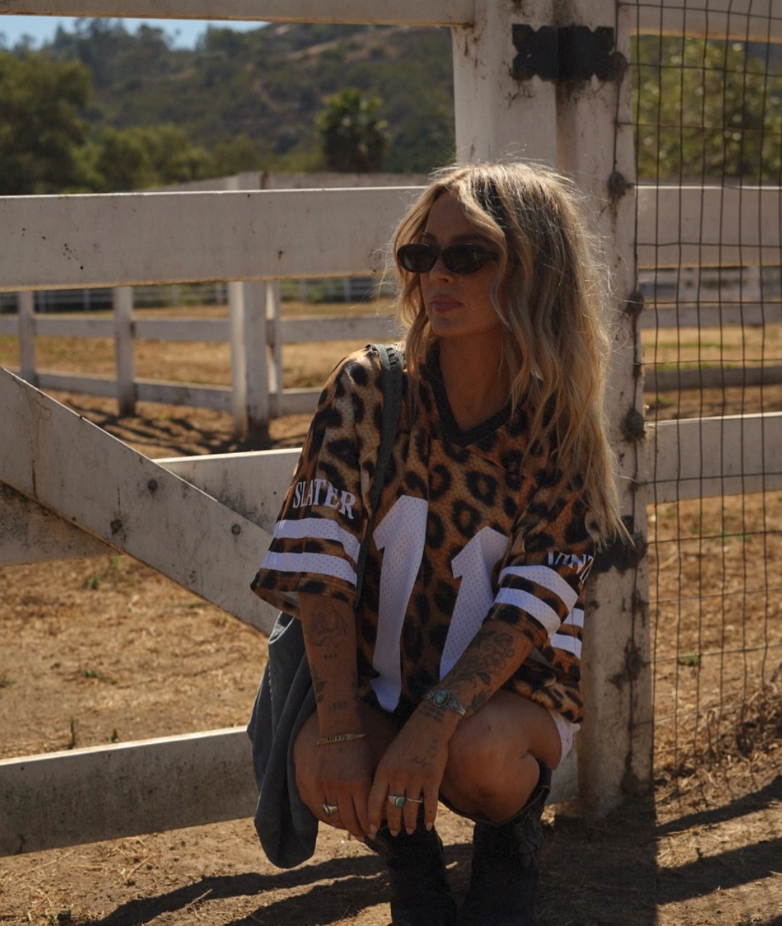 LIMITED EDITION: Lucky Girl Leopard Mesh Jersey
