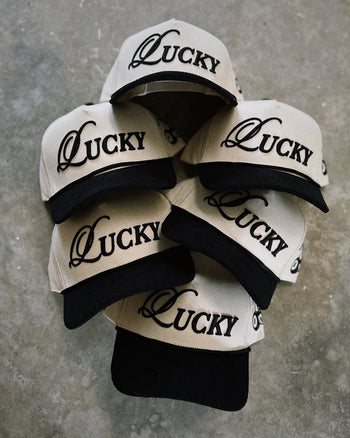 How Lucky Are We Corduroy Hat