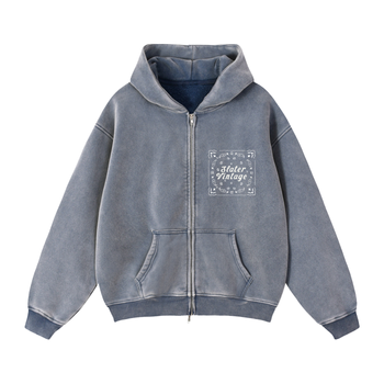 AMERICAN CHARM BOXY HOODIE x BACKROADS BLUE