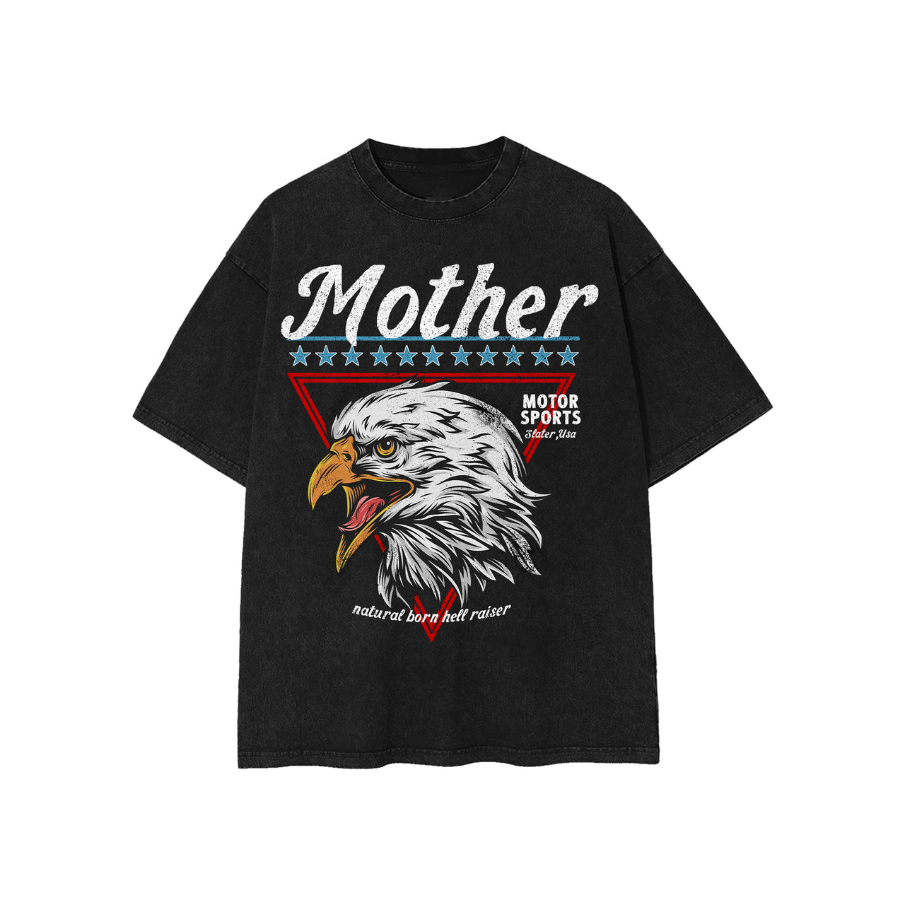 Natural Born Acid Wash Tee x Black