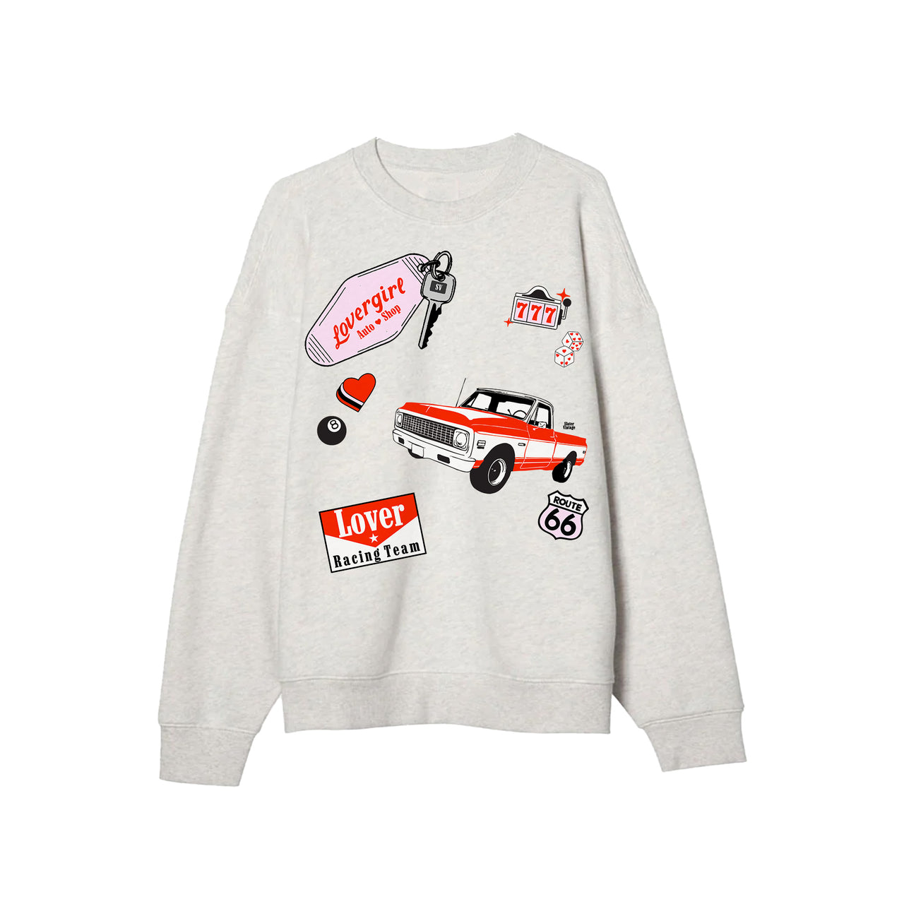 Lover Race Team Sweatshirt x Grey