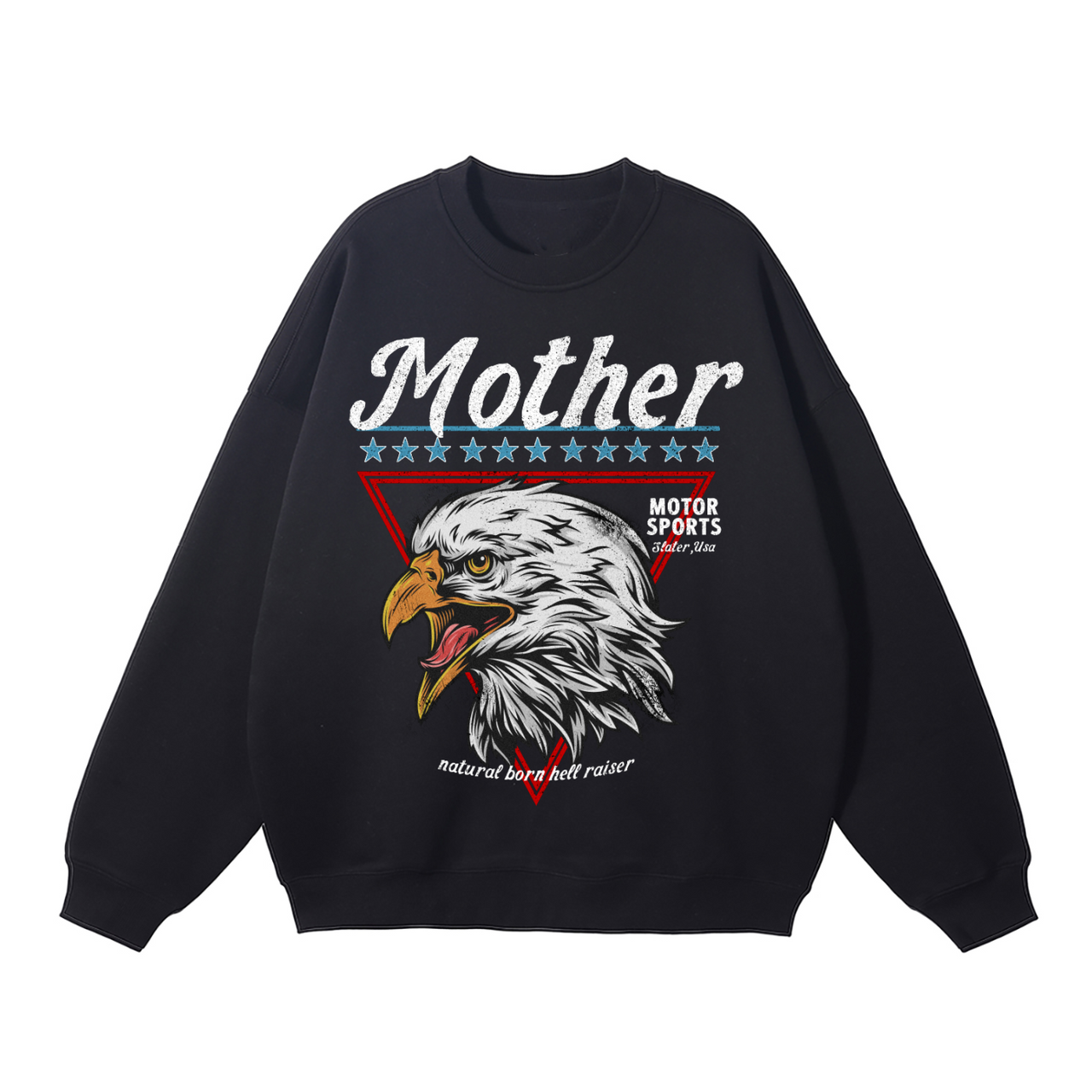 Natural Born Crewneck Sweatshirt x Black